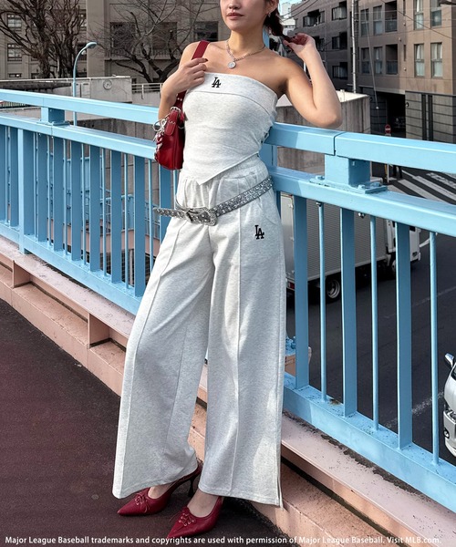 BACK TO THE FIELD(バック トゥー ザ フィールド)の「【MLB】ロゴベアポンチセットアップ(ワンピース・レディース・ブラウン/ブラック/グレー・FREE)」の15枚目の写真