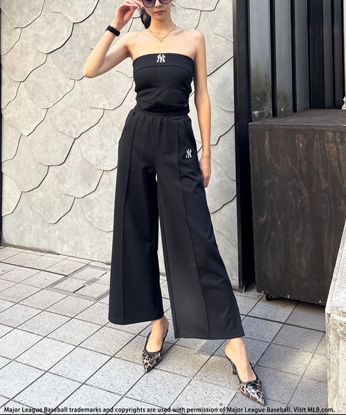 BACK TO THE FIELD(バック トゥー ザ フィールド)の「【MLB】ロゴベアポンチセットアップ(ワンピース・レディース・ブラウン/ブラック/グレー・FREE)」の4枚目の写真