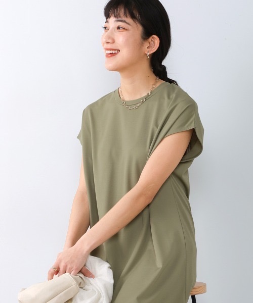 Bou Jeloud(ブージュルード)の「接触冷感2WAYロングワンピース(ワンピース・レディース・オフホワイト/カーキ・FREE)」の7枚目の写真