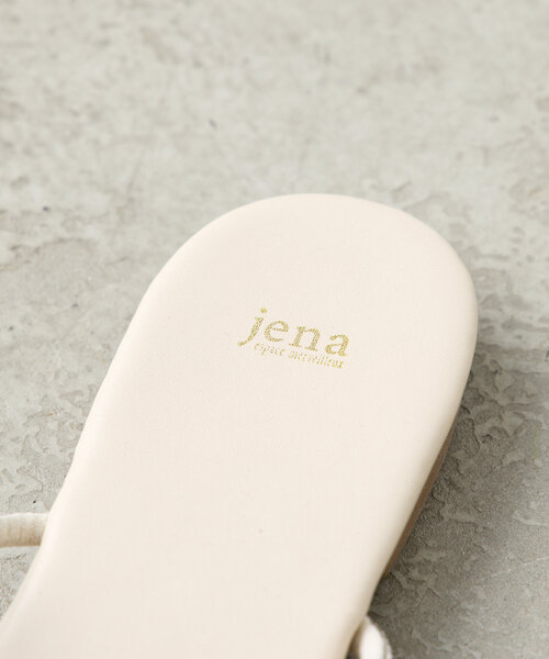 Jena espace merveilleux（ジェナ　エスパスメルヴェイユ）の「ラインストーンサンダル（サンダル・レディース・アイボリー/ブラック/シルバー・LARGE/MEDIUM）」の7枚目の写真