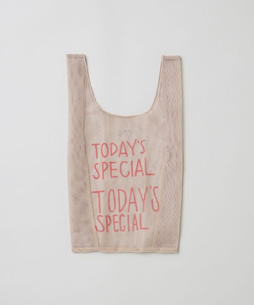TODAY'S SPECIAL(トゥデイズスペシャル)の「【WEB限定】【TODAY'S SPECIAL】NET MARCHE BAG S / 371927(エコバッグ/サブバッグ・レディース・ライトベージュ/ミント・FREE)」の3枚目の写真