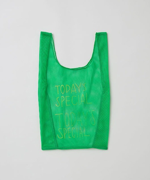 TODAY'S SPECIAL(トゥデイズスペシャル)の「【WEB限定】【TODAY'S SPECIAL】NET MARCHE BAG S / 371927(エコバッグ/サブバッグ・レディース・ライトベージュ/ミント・FREE)」の7枚目の写真