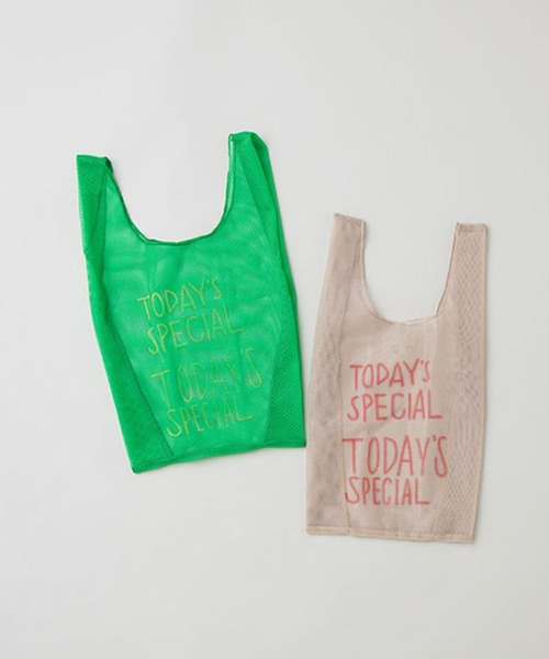 TODAY'S SPECIAL(トゥデイズスペシャル)の「【WEB限定】【TODAY'S SPECIAL】NET MARCHE BAG S / 371927(エコバッグ/サブバッグ・レディース・ライトベージュ/ミント・FREE)」の11枚目の写真