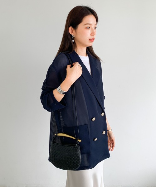 ジャーナルスタンダードレリューム シアーテーラードジャケット オーバーサイズ JOURNAL STANDARD relume ジャケット テーラードジャケット