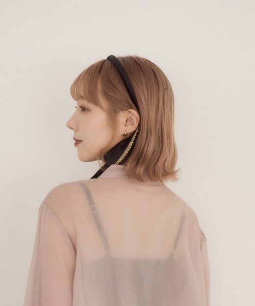 mellowneon(メロウネオン)の「【ZOZO限定ありすコラボ】4wayカチューシャ(カチューシャ・レディース・ブラウン/ブラック・FREE)」の9枚目の写真
