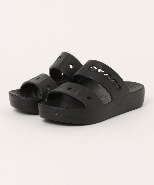 crocs（クロックス）の「《crocs》バヤ プラットフォーム サンダル（サンダル・レディース・ブラック/ベージュ系その他/ホワイト/ピンク系・23.0cm/24.0cm/25.0cm/22.0cm）」の2枚目の写真