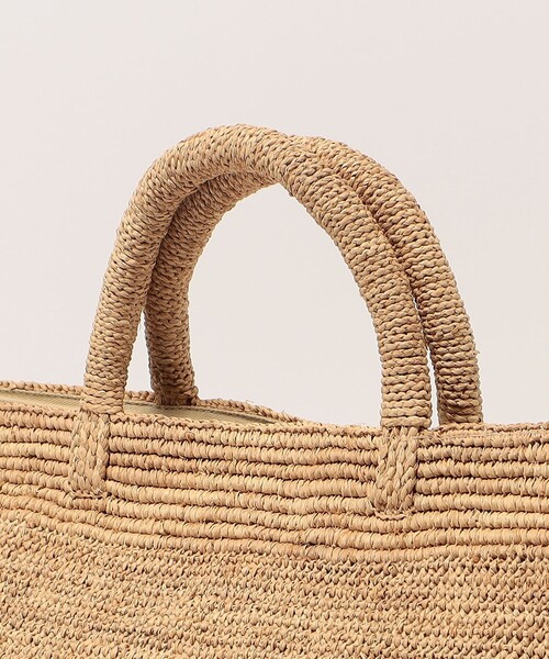 トートバッグ IBELIV SS25 VANILLA BAG (VANILLA TEA) Tote bag in crocheted RAFFIA - Handbag | IBELIV