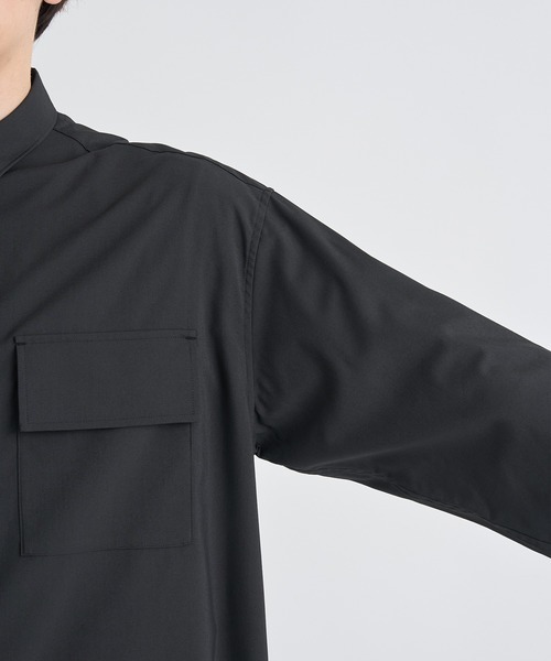 WHITE MOUNTAINEERING(ホワイトマウンテニアリング)の「【White Mountaineering / ホワイトマウンテニアリング】REGULAR COLLAR SHIRT(シャツ/ブラウス・メンズ・ブラック/ネイビー・1/000)」の11枚目の写真