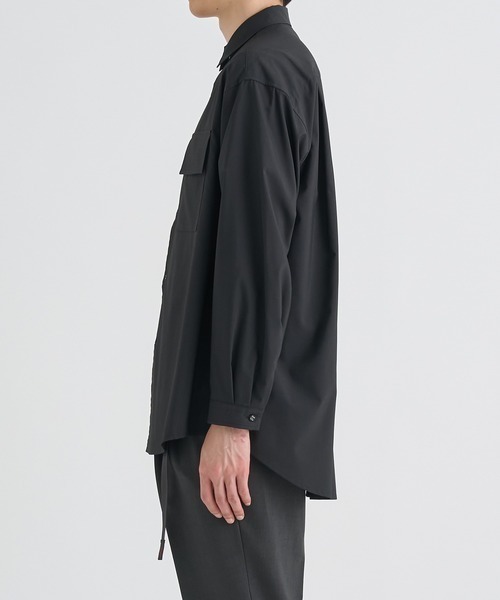 ほぼ新品L：21SSホワイトマウンテニアリング Shirt-黒/2_日本製 White Mountaineering / ホワイトマウンテニアリング】REGULAR