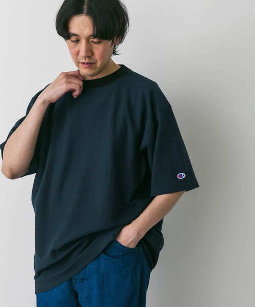 Champion(チャンピオン)の「『別注』CHAMPION×DOORS RW RINGER SHORT-SLEEVE T-SHIRTS(Tシャツ/カットソー・メンズ・ホワイト/グレー/ネイビー・LARGE/MEDIUM)」の22枚目の写真