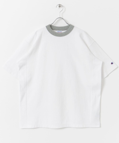 Champion(チャンピオン)の「『別注』CHAMPION×DOORS RW RINGER SHORT-SLEEVE T-SHIRTS(Tシャツ/カットソー・メンズ・ホワイト/グレー/ネイビー・LARGE/MEDIUM)」の5枚目の写真