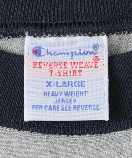 Champion(チャンピオン)の「『別注』CHAMPION×DOORS RW RINGER SHORT-SLEEVE T-SHIRTS(Tシャツ/カットソー・メンズ・ホワイト/グレー/ネイビー・LARGE/MEDIUM)」の10枚目の写真