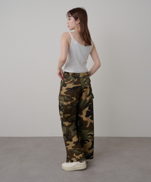 RAY CASSIN（レイカズン）の「【カップ付き】レース付ヘンリーキャミ（キャミソール・レディース・ホワイト/ホワイト系その他/ネイビー/ブルー・FREE）」の14枚目の写真