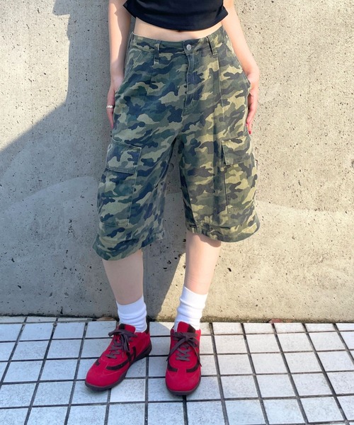 3.3 Field Trip (3.3フィールドトリップ)の「3.3 Field Trip/アソートハーフパンツ(デニムパンツ・レディース・ブラック/その他1/ブルー・MEDIUM/SMALL)」の3枚目の写真