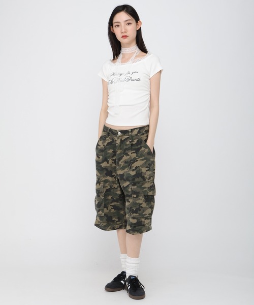 3.3 Field Trip (3.3フィールドトリップ)の「3.3 Field Trip/アソートハーフパンツ(デニムパンツ・レディース・ブラック/その他1/ブルー・MEDIUM/SMALL)」の4枚目の写真