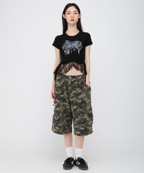 3.3 Field Trip (3.3フィールドトリップ)の「3.3 Field Trip/アソートハーフパンツ(デニムパンツ・レディース・ブラック/その他1/ブルー・MEDIUM/SMALL)」の7枚目の写真