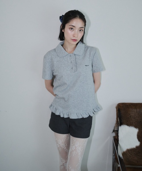 Frill polo shirt/フリルポロTシャツ（Tシャツ/カットソー