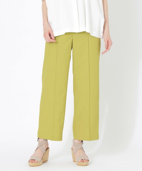 S.ESSENTIALS(エスエッセンシャルズ)の「【S.lab Pants】リネンライクワイドパンツ(その他パンツ・レディース・カーキ/ブラック/イエロー・38/36)」の3枚目の写真