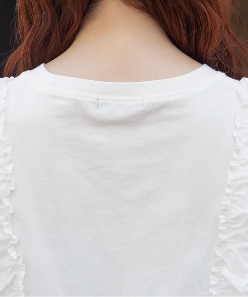 tシャツ Frill A-line cut tops　　フリルAラインカットトップス レディース PRANK PROJECT tシャツ カットオフフリルトップ / Cut-off
