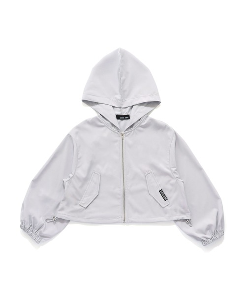 SISTER JENNI(SISTER JENNI)の「セミシアーすそドロストZIPパーカー(パーカー・キッズ・ブラック/オフホワイト/グレー・130cm/140cm/150cm/160cm)」の13枚目の写真