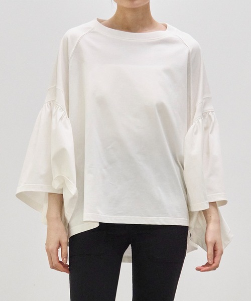 COGTHEBIGSMOKE/コグザビッグスモーク】LAURA GATHERED SLV TOP