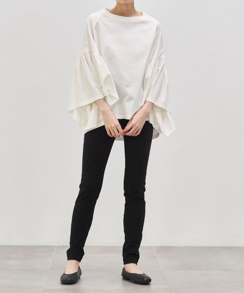 COGTHEBIGSMOKE/コグザビッグスモーク】LAURA GATHERED SLV TOP