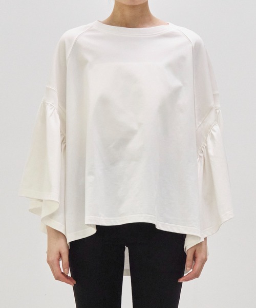 COGTHEBIGSMOKE/コグザビッグスモーク】LAURA GATHERED SLV TOP