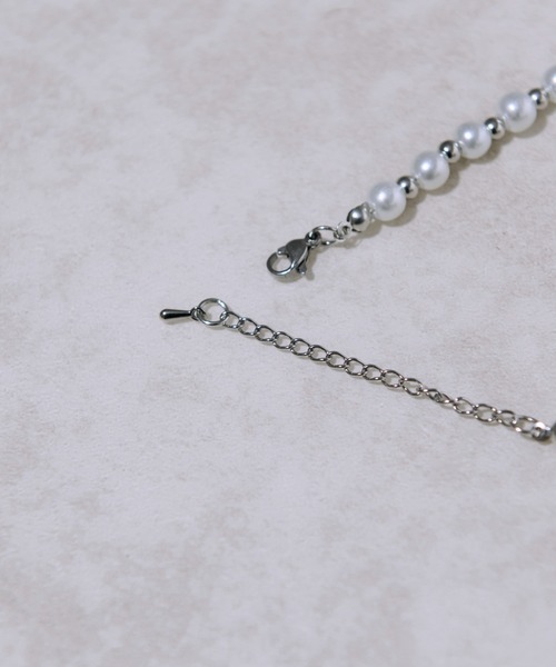 Ellno Loset（エルノロゼット）の「パールバタフライチョーカー（チョーカー・メンズ・シルバー・FREE）」の4枚目の写真