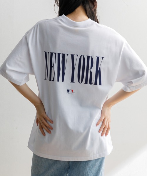 NEW ERA 半袖 オーバーサイズド コットン Tシャツ Powered by
