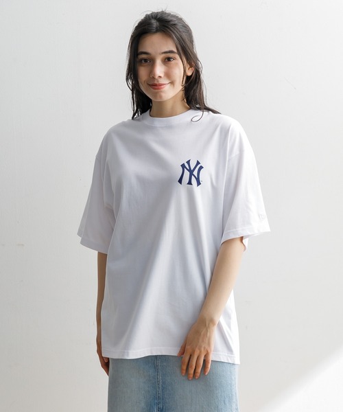 NEW ERA 半袖 オーバーサイズド コットン Tシャツ Powered by
