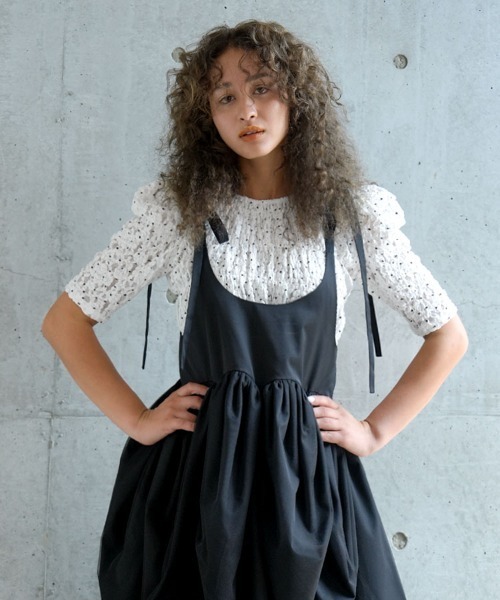 パフショルダーレーストップス　ドノバン　Donoban パフショルダーレーストップス（Tシャツ/カットソー）｜DONOBAN