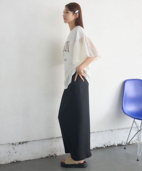 RETRO GIRL（レトロガール）の「袖切替BIGTEE（Tシャツ/カットソー・レディース・ホワイト系その他/ライトグレー/オフホワイト・FREE）」の14枚目の写真