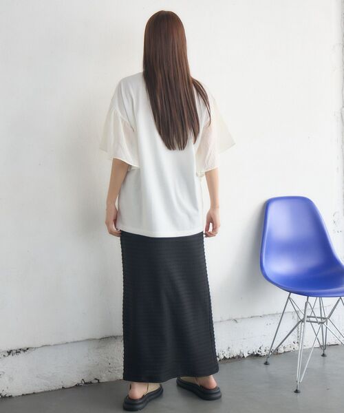 RETRO GIRL（レトロガール）の「袖切替BIGTEE（Tシャツ/カットソー・レディース・ホワイト系その他/ライトグレー/オフホワイト・FREE）」の15枚目の写真