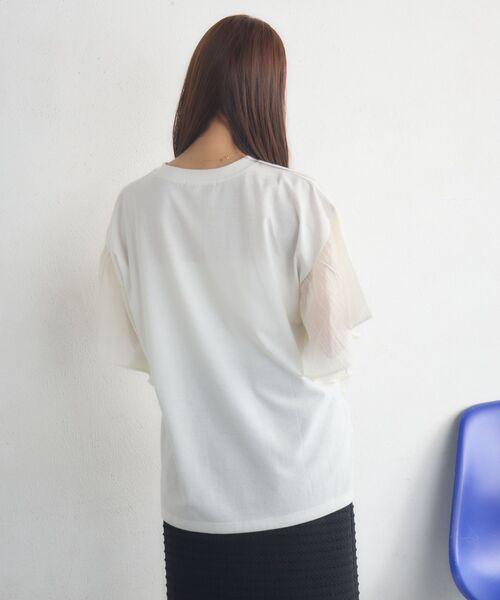 RETRO GIRL（レトロガール）の「袖切替BIGTEE（Tシャツ/カットソー・レディース・ホワイト系その他/ライトグレー/オフホワイト・FREE）」の21枚目の写真