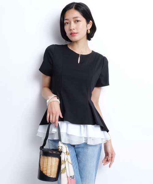 レイヤードカットチュニック（Tシャツ/カットソー）｜JUSGLITTY