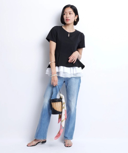 JUSGLITTY（ジャスグリッティー）の「レイヤードカットチュニック（T