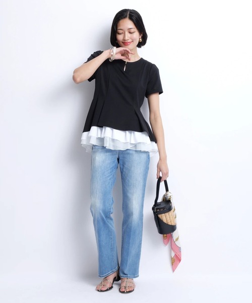 レイヤードカットチュニック | Tシャツ・カットソー | JUSGLITTY