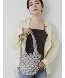 Te chichi | 【WEB限定】メタリックコードトートバッグ(ハンドバッグ)