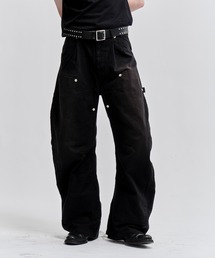 CONZ(RY)DUCK DOUBLE KNEE CURVED LEG PANTS(̑pc)