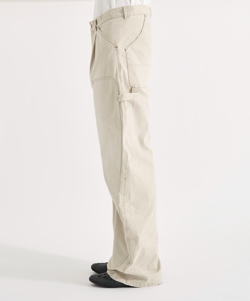 CONZ(コンズ)の「DUCK DOUBLE KNEE CURVED LEG PANTS(その他パンツ・メンズ・ネイビー/アイボリー/ブラック/カーキ/グレー/ベージュ/ダークパープル/ダークブラウン・1/2/3)」の10枚目の写真