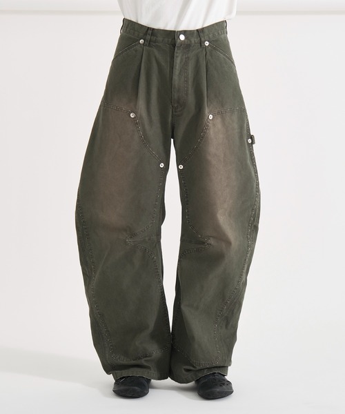 パンツ CONZ DUCK DOUBLE KNEE CURVED LEG PANTS CONZ パンツ DUCK DOUBLE KNEE CURVED LEG PANTS メンズ
