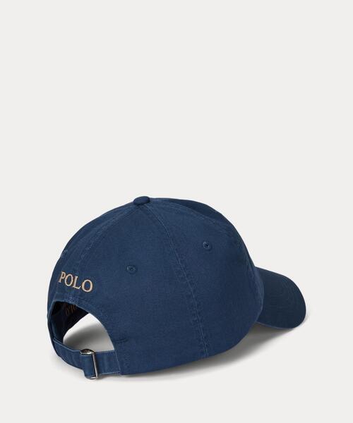 POLO RALPH LAUREN（ポロ ラルフ ローレン）の「コットン チノ ボール キャップ（キャップ・メンズ・ネイビー系1・ONE）」の4枚目の写真