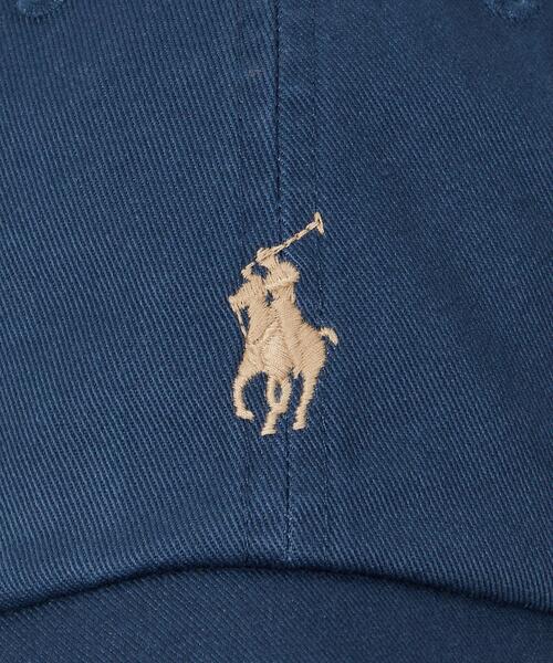 POLO RALPH LAUREN（ポロ ラルフ ローレン）の「コットン チノ ボール キャップ（キャップ・メンズ・ネイビー系1・ONE）」の5枚目の写真
