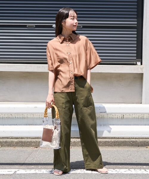 【WEEKDAY】ウォッシュド ボクシー 半袖Tシャツ【関税送料込】 nh-tops-02470 サイドギャザー コンパクト Tシャツ ホワイト