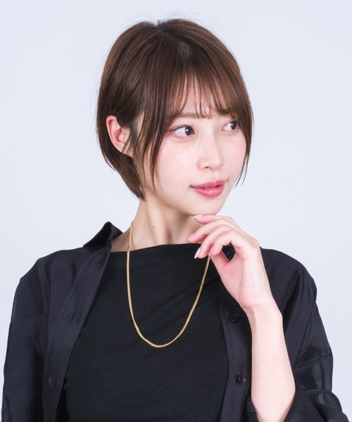 TOMWOOD(トムウッド)】Curb Chain M ゴールドネックレス 24.5