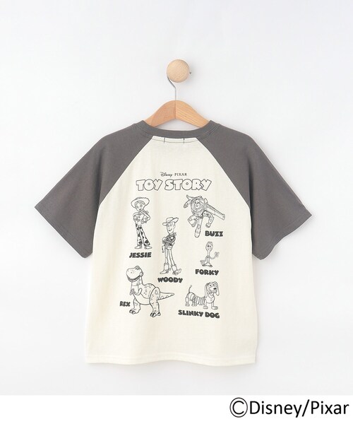 SHOO・LA・RUE(シューラルー)の「【DISNEY】トイ・ストーリー ラグランT(Tシャツ/カットソー・キッズ・チャコール/グリーン系その他5・10/11/12)」の4枚目の写真