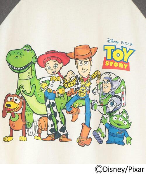 SHOO・LA・RUE(シューラルー)の「【DISNEY】トイ・ストーリー ラグランT(Tシャツ/カットソー・キッズ・チャコール/グリーン系その他5・10/11/12)」の8枚目の写真