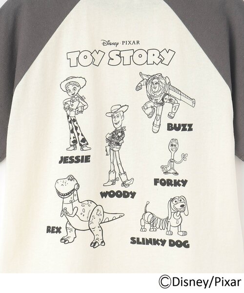SHOO・LA・RUE(シューラルー)の「【DISNEY】トイ・ストーリー ラグランT(Tシャツ/カットソー・キッズ・チャコール/グリーン系その他5・10/11/12)」の9枚目の写真