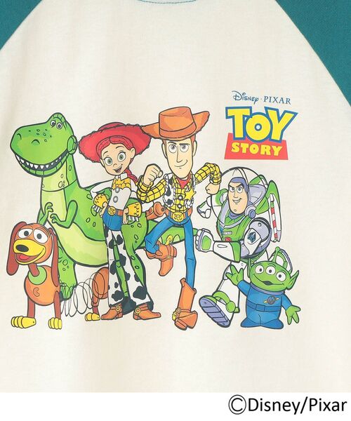 SHOO・LA・RUE(シューラルー)の「【DISNEY】トイ・ストーリー ラグランT(Tシャツ/カットソー・キッズ・チャコール/グリーン系その他5・10/11/12)」の11枚目の写真