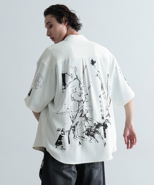HARE（ハレ）の「シャイニーワイドボレロシャツ(HARE)（シャツ
